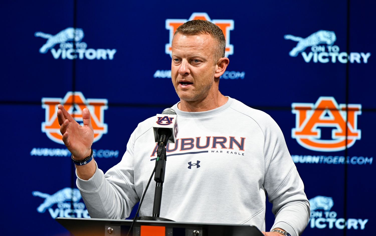 Auburn coach Bryan HarsinAuburn game week presser on Monday, Sept. 5, 2022 Auburn, Ala.Todd